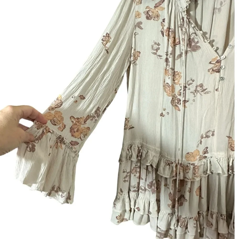 Free People Clover Field Tunic Boho Dress/Top Size Medium